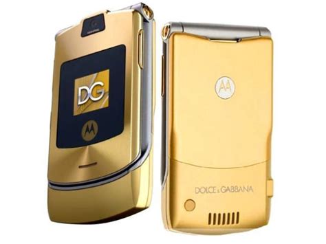 motorola and d&g gold razor.